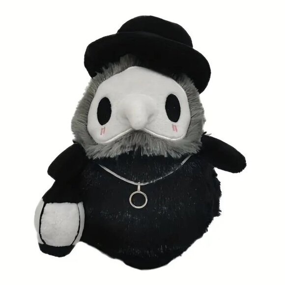 Whimsy Gothic Mini Plague Doctor Plush Doll (5 inches) - Picture 1 of 2